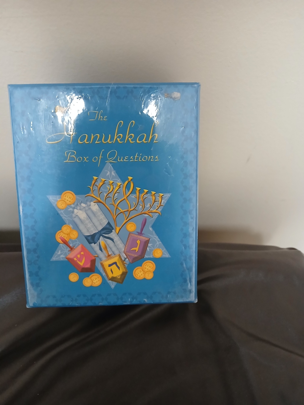 The Hanukkah Box of Questions Game - Blue